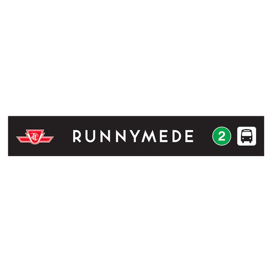 Runnymede Wooden Station Sign