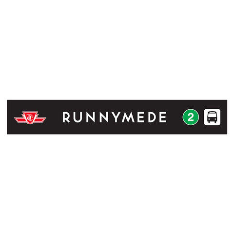 Runnymede Wooden Station Sign