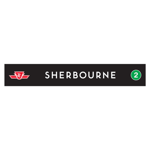 Sherbourne Wooden Station Sign