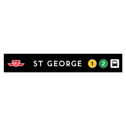 St George Wooden Station Sign