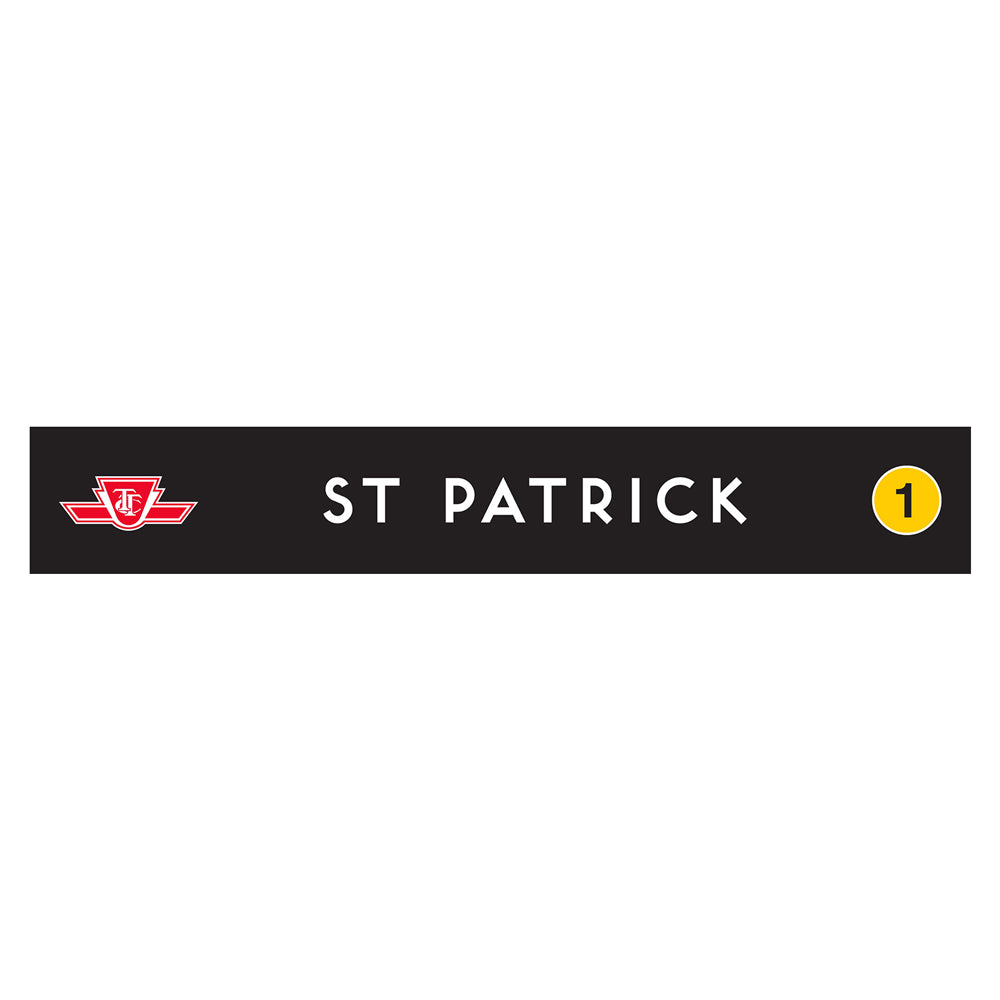 St Patrick Wooden Station Sign