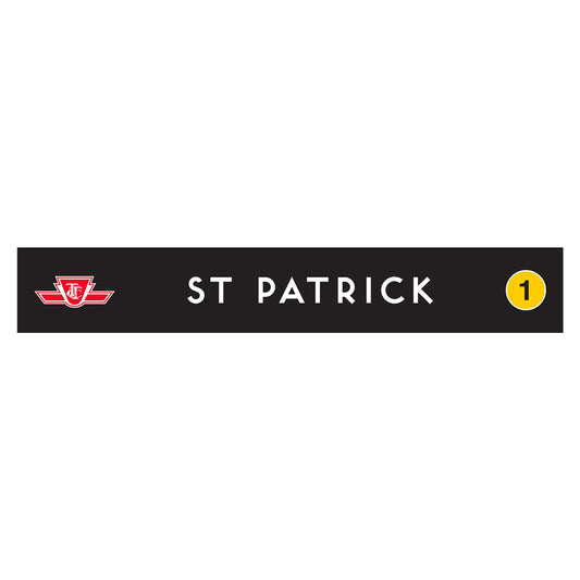 St Patrick Wooden Station Sign