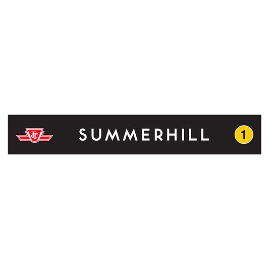 Panneau de gare en bois de Summerhill