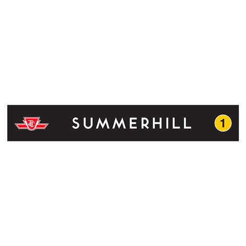 Summerhill Wooden Station Sign