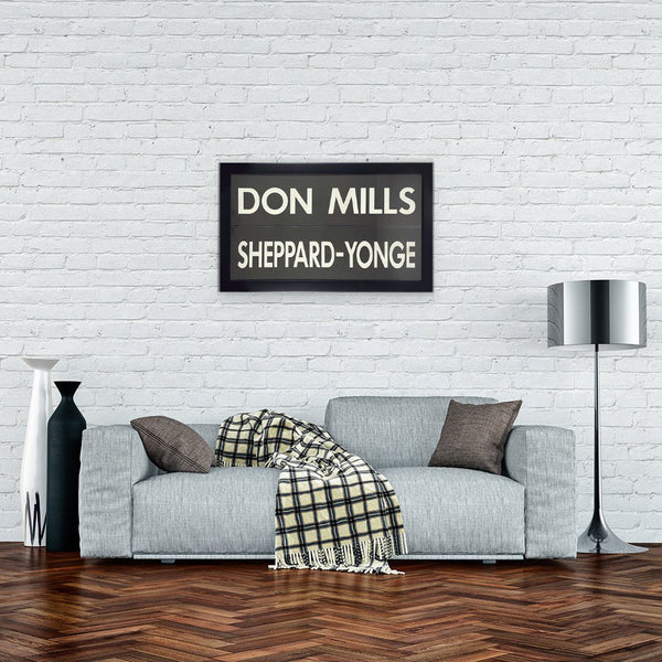 Don Mills/Sheppard Framed Subway Blind