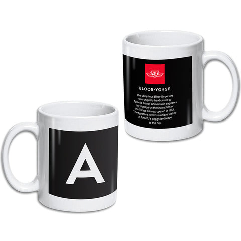 Bloor-Yonge Font Alphabet Mug