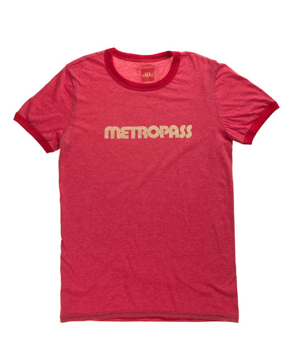 Retro Metropass T-Shirt, Men's-Heather Red