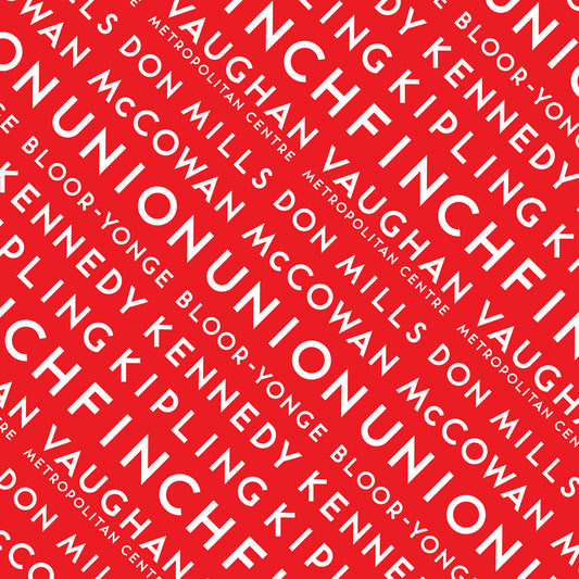 Station Name Wrapping Paper