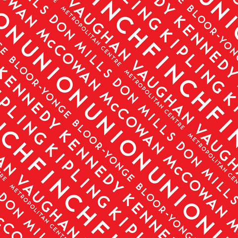 Station Name Wrapping Paper