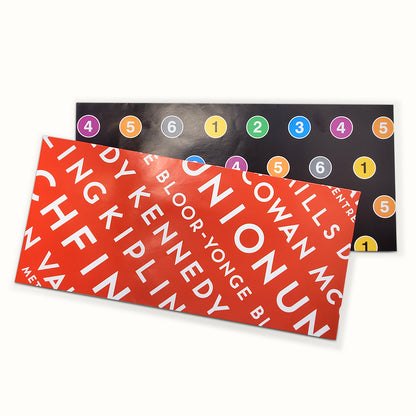 Papier d'emballage avec nom de la station