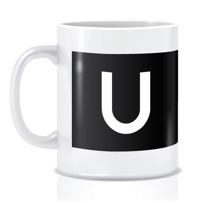 Bloor-Yonge Font Alphabet Mug