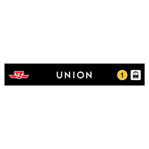 Union Wooden Station Sign