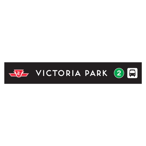 Victoria Park Wooden Station Sign