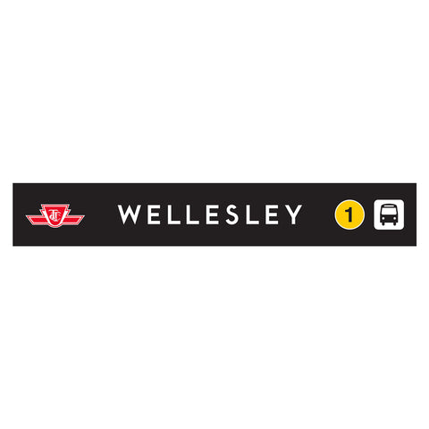 Wellesley Wooden Station Sign