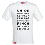 Stations T-Shirt, White - Men's