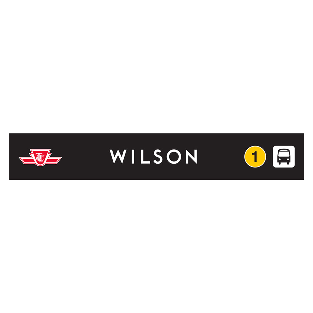 Panneau de gare en bois WILSON
